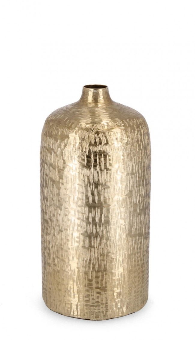 Image of Bottiglia decorativa lathe oro D.18,5x38h