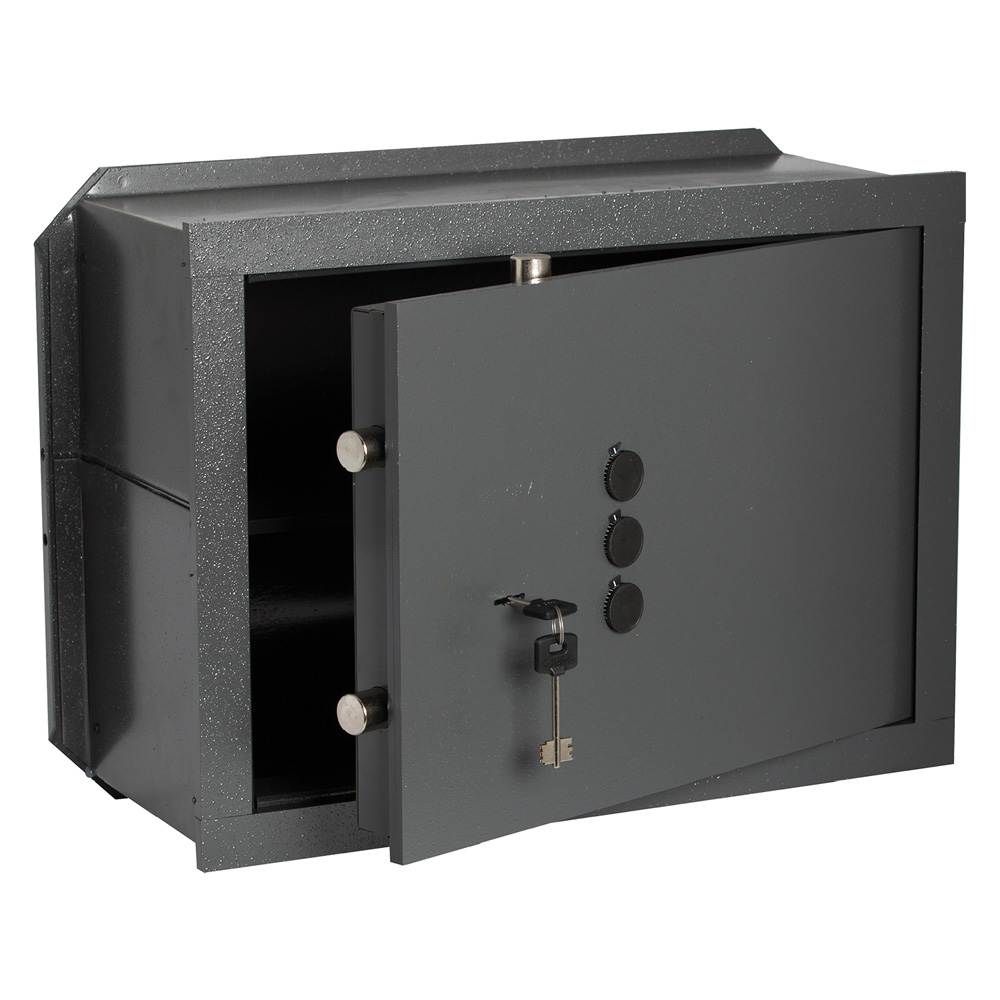 Cassaforte Con Chiave E Combinazione '82210' Cm 36 X 24 X 20 - 2 Catenacci