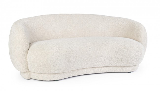 Divano 2 posti 191x93x73 in bouclé naturale