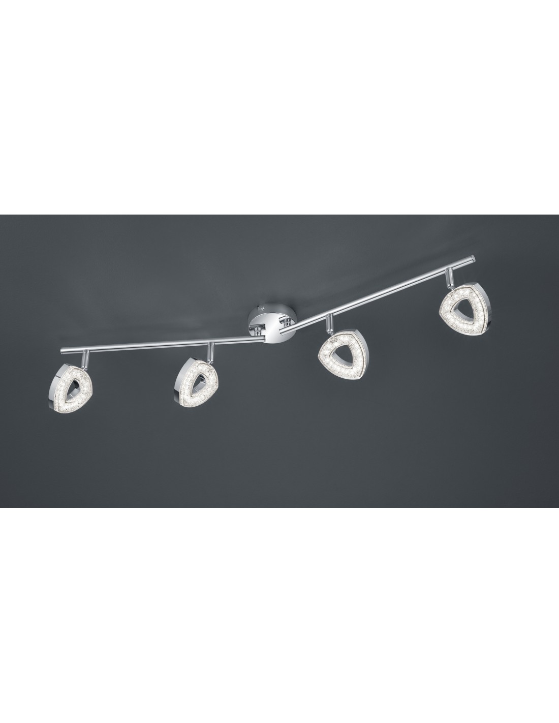 Image of Faretto Tours 4 Spot Led Cromo L80 cm Trio Lighting