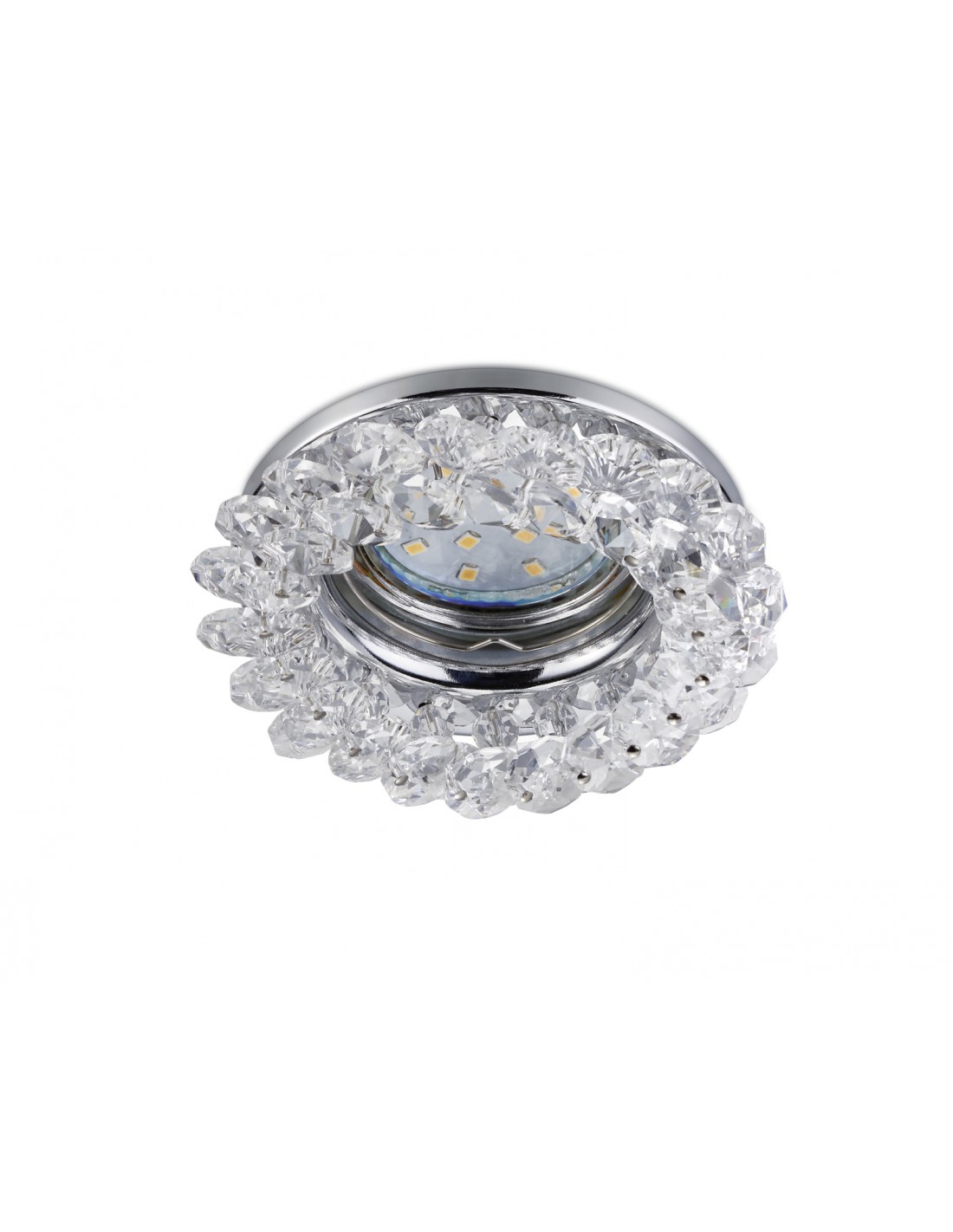 Image of Faretto da Incasso Dolomite 1xGU10 Cromo Con Kristallglas Ø9 cm Trio Lighting