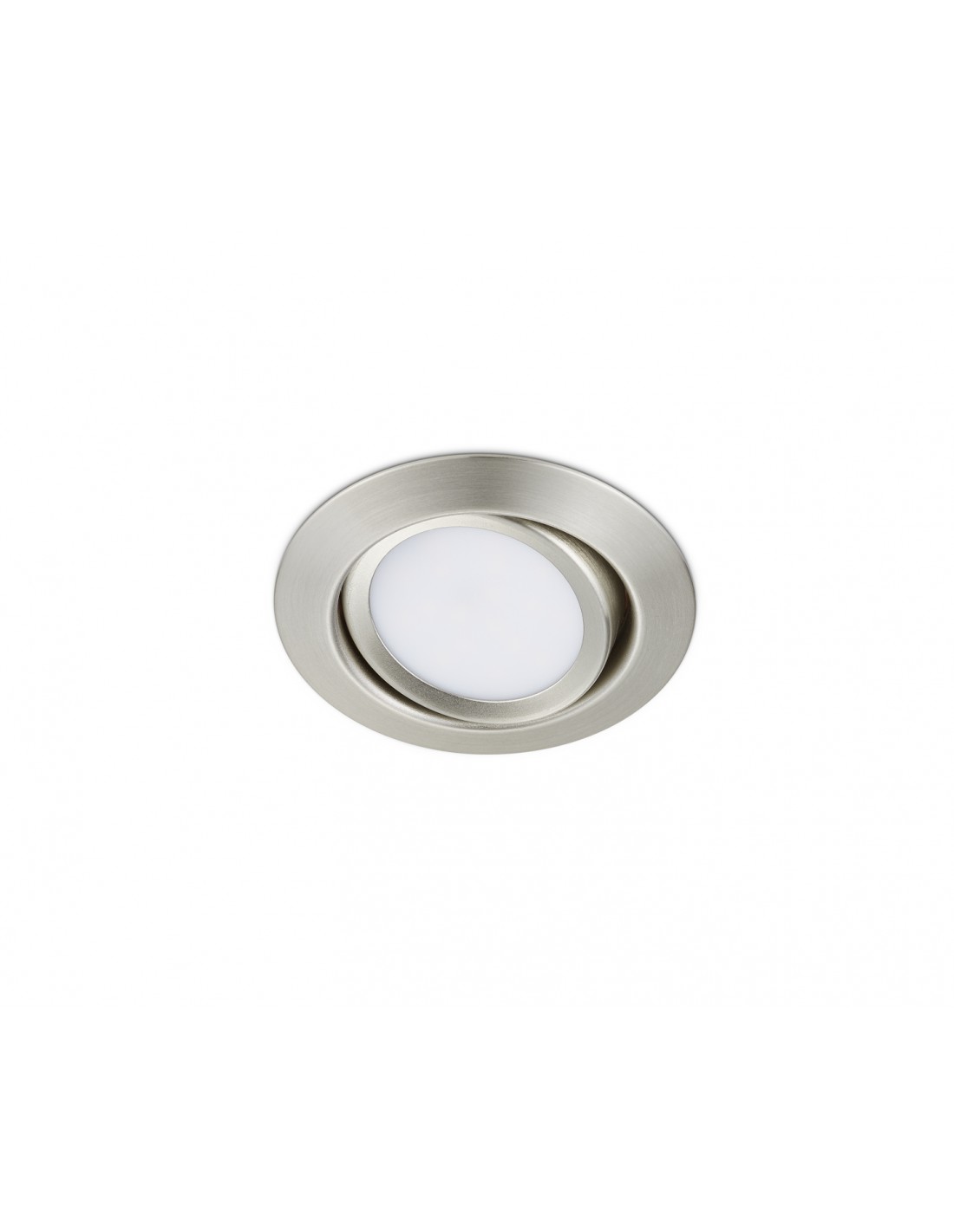 Image of Faretto da Incasso Led 5w Orientabile Ø8 cm Rila Nichel Trio Lighting