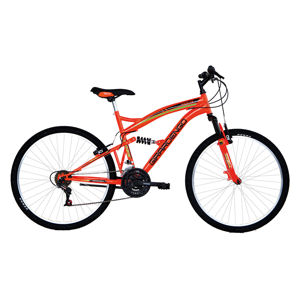 Image of Bicicletta full suspension 26&quot; nera/rossa