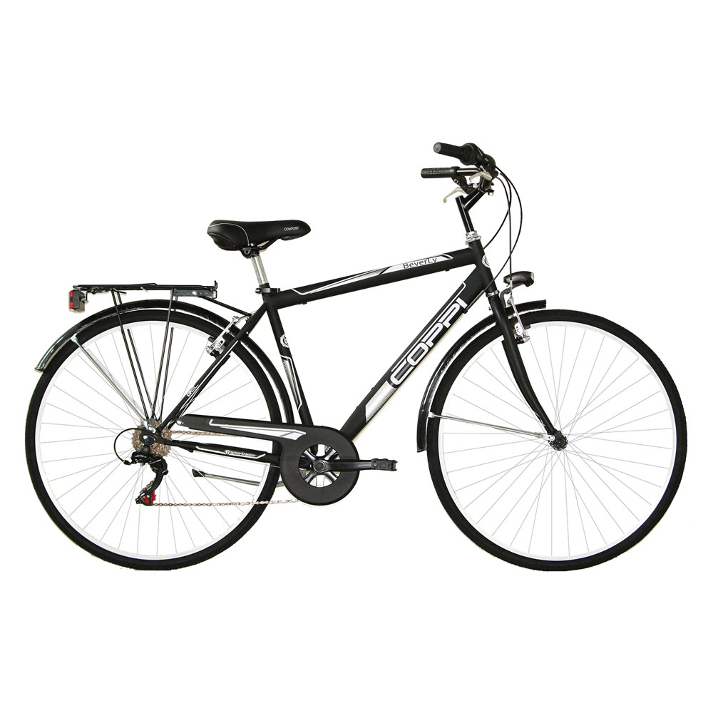 Image of Bicicletta trekking uomo 28&quot; nera