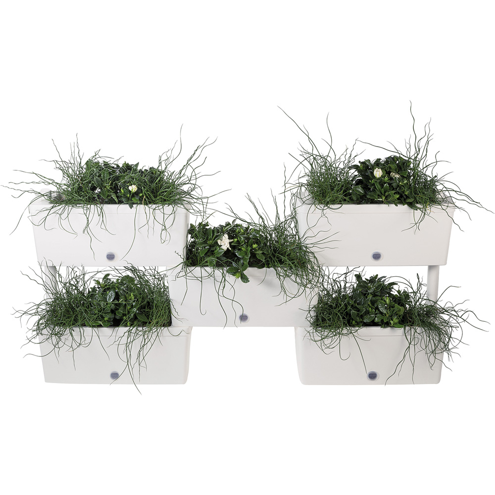 Fioriere componibili grigie 52x23xh27 cm