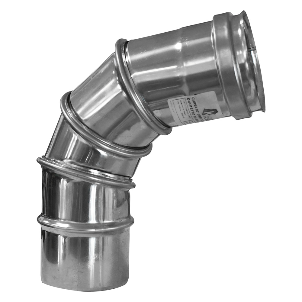 Gomito girevole 90° ø 20 cm in acciaio inox