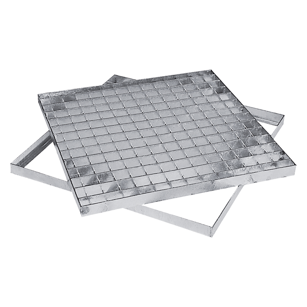 Griglia quadra 50x50 cm in acciaio zincato