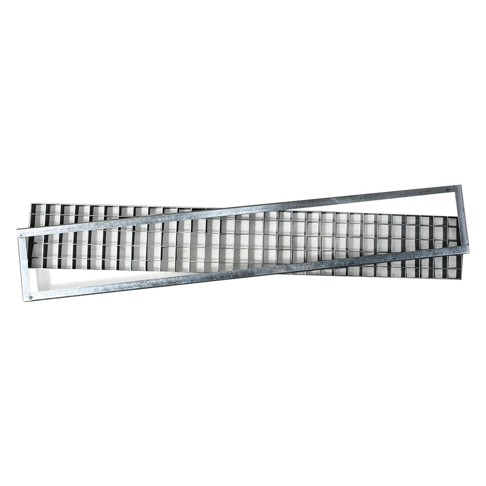 Griglia rettangolare 25x100 cm pedonabile