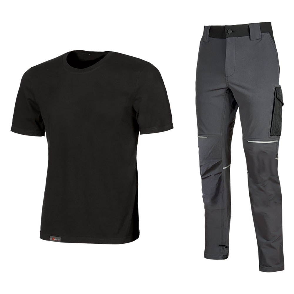 Kit t-shirt e pantalone work wear tg. L