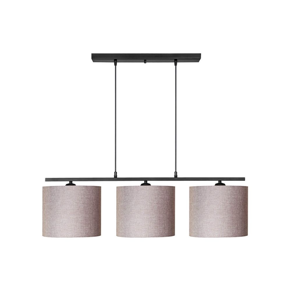 Image of Lampada a sospensione Medusa ASZ1532 con paralumi tessuto beige EFFEZ