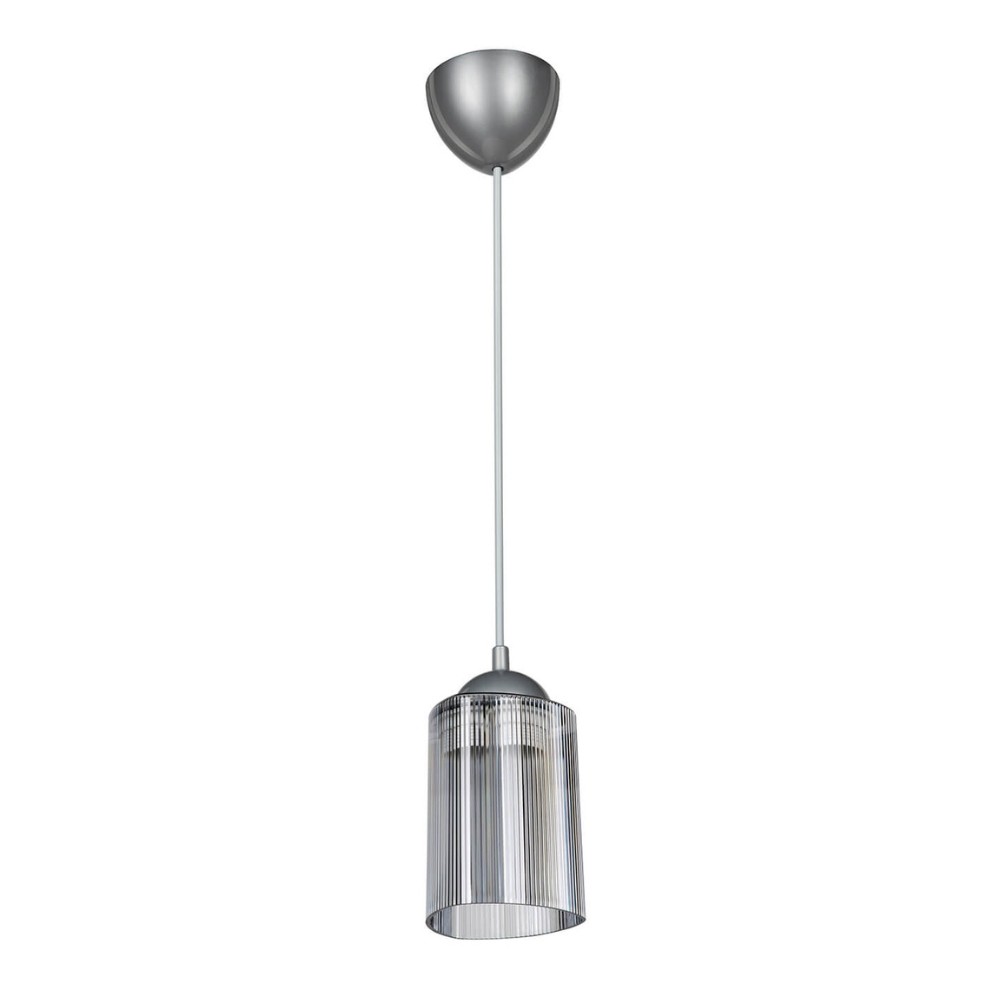 Lampada da soffitto Optical MDL3871 con paralume triangolo in plastica fumè H70xL11