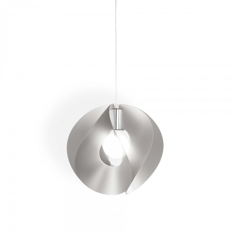 Lampadario a sospensione ATOM Argento diametro 45x h42 cm