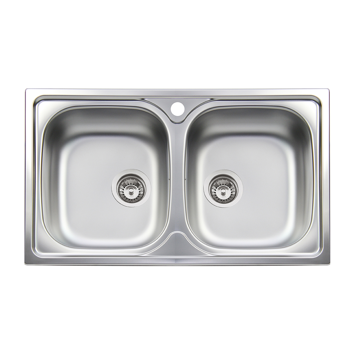 Image of Lavello Incasso Acciaio Inox 2 Vasche Cm 86