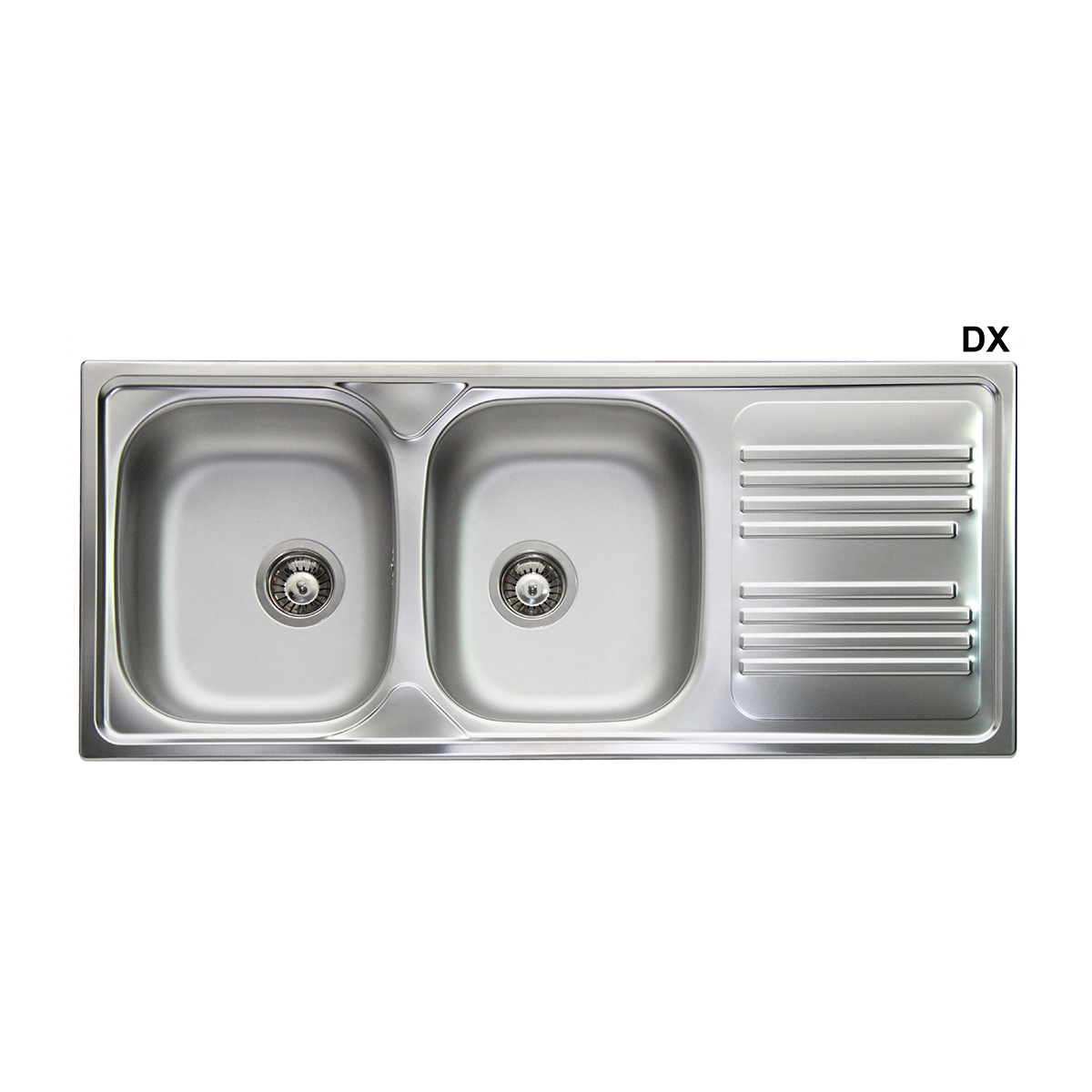 Image of Lavello Incasso In Acciaio Inox Con 2 Vasche