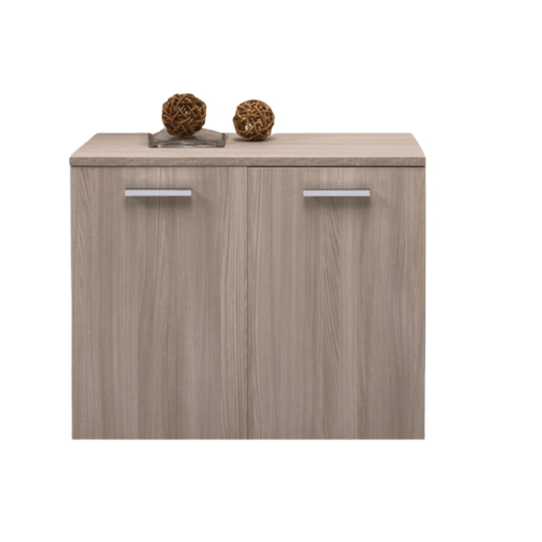 Image of Mobile multiuso in legno nobilitato per interno olmo cm 90xh80x45