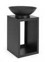 Braciere nero 50x75 cm per giardino