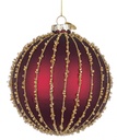 Sfera rossa d100 per Natale