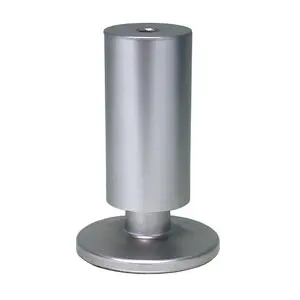 Piedino regolabile ABS 120mm alluminio 