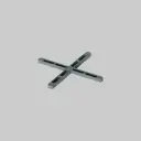 cf 250pz Distanziatori piastrelle a croce 2 mm  