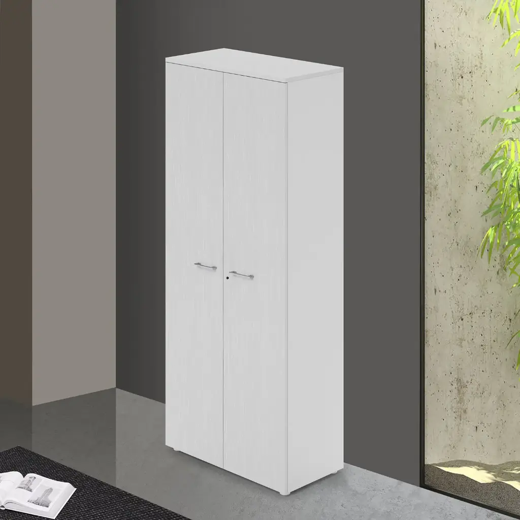 Modulo a Giorno Ibisco h.212 cm c/top e ante Bianco  