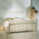 Letto in ferro Matrim. c/Pediera Tevere Verde 170x190