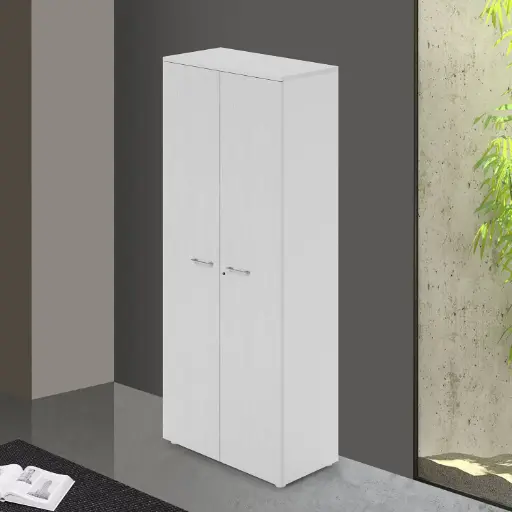 [AZ27332] Modulo a Giorno Ibisco h.212 cm c/top e ante Bianco  