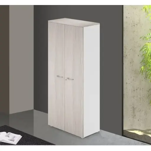 [AZ27349] Modulo a Giorno Ibisco h.212 cm c/top e ante olmo